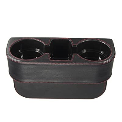 Buy Iokone Coin Side Pocket Console Side Pocket Leather Cover Car Cup  Holder Auto Front Seat Organizer Cell Mobile Phone Holder (Black) Online in  Hong Kong. B075FLKFJC