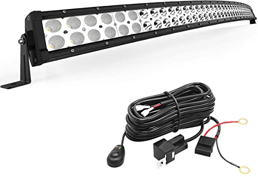 Buy LED Light Bar YITAMOTOR 288W White 50 inches Curved Light Bar Off Road  Light Spot Flood Combo Led Work Light with Wiring Harness Compatible for  Pickup, Jeep, Ford, Truck, SUV, ATV,