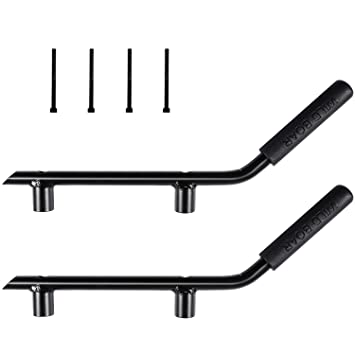AUTOSAVER88 Front & Rear Grab Handles Roll Bar Grip Handles with Phone  Holder Compatible for Jeep Wrangler JK JKU Unlimited Sports Bubicon Sahara  2007-2018 4 Doors Black