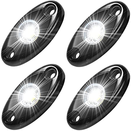 Buy Amak 4 Pods LED Rock Light Kit for JEEP ATV SUV Offroad Car Truck Boat  Underbody Glow Trail Rig Lamp Underglow LED Neon Lights Waterproof - White  Online in Indonesia. B01ABPGAUC