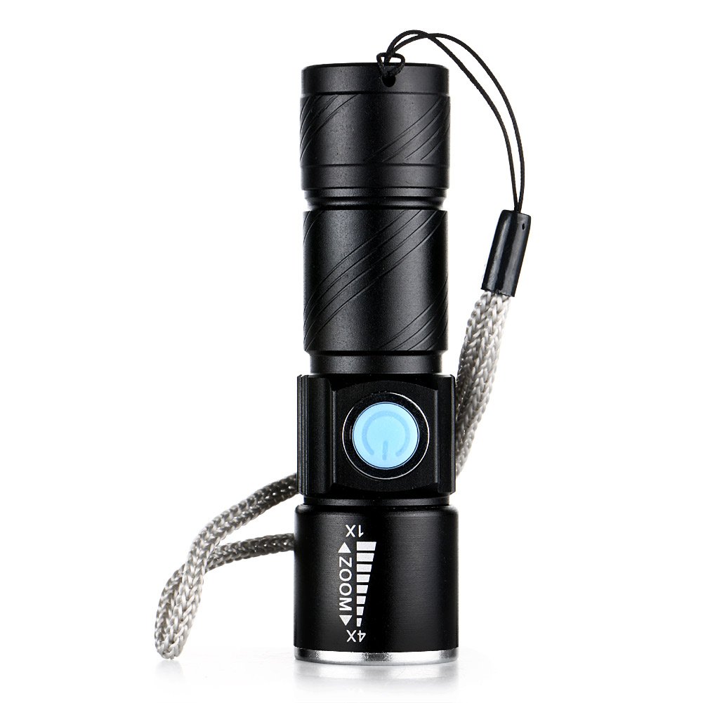 Enjoydeal Mini USB Rechargeable LED Flashlight Torch Super Light Q5  Zoomable 3 Modes Adjustable Focus Flashlight Torch Light for  Sport&Outdoor,Hiking,Fishing,Camping- Buy Online in Bahamas at Desertcart -  48527472.