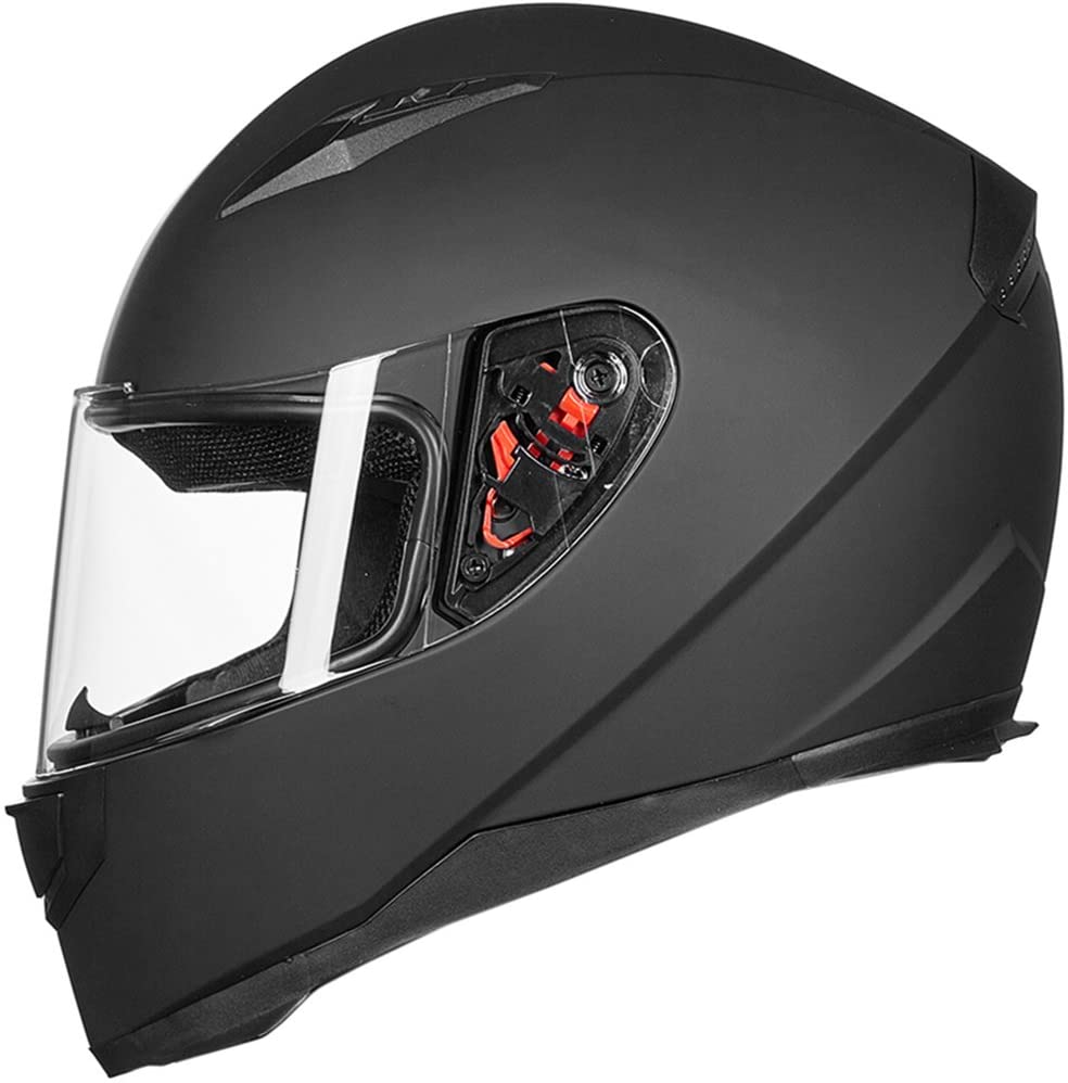 Buy ILM Full Face Motorcycle Street Bike Helmet with Removable Winter Neck  Scarf + 2 Visors DOT (L, Matte Black) Online in Vietnam. B01HEHOCAK