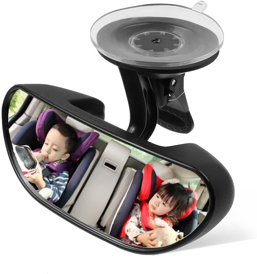 Pikibu 180-Degree View High Definition Clarity Baby Car Mirror, Black -  Market4kids.com