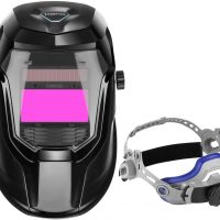 Buy DEKOPRO Welding Helmet Solar Powered Auto Darkening Hood with  Adjustable Shade Range 4/9-13 for Mig Tig Arc Welder Mask (Bright Black)  Online in Vietnam. B07WC69DK4