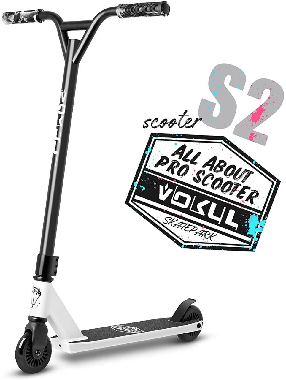 Buy VOKUL Complete Pro Scooter for Kids Boys Girls Teens Up 6 Years -  Freestyle Tricks Pro Stunt Scooter - High Performance Gift for Skatepark  Street Tricks Online in Indonesia. B073ZX5K3R