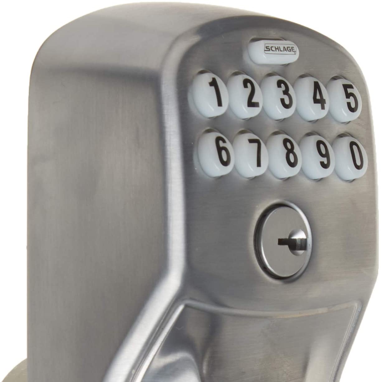 Schlage FE575 PLY Plymouth Keypad Entry with Auto-Lock Door Levers Tools &  Home Improvement urbytus.com