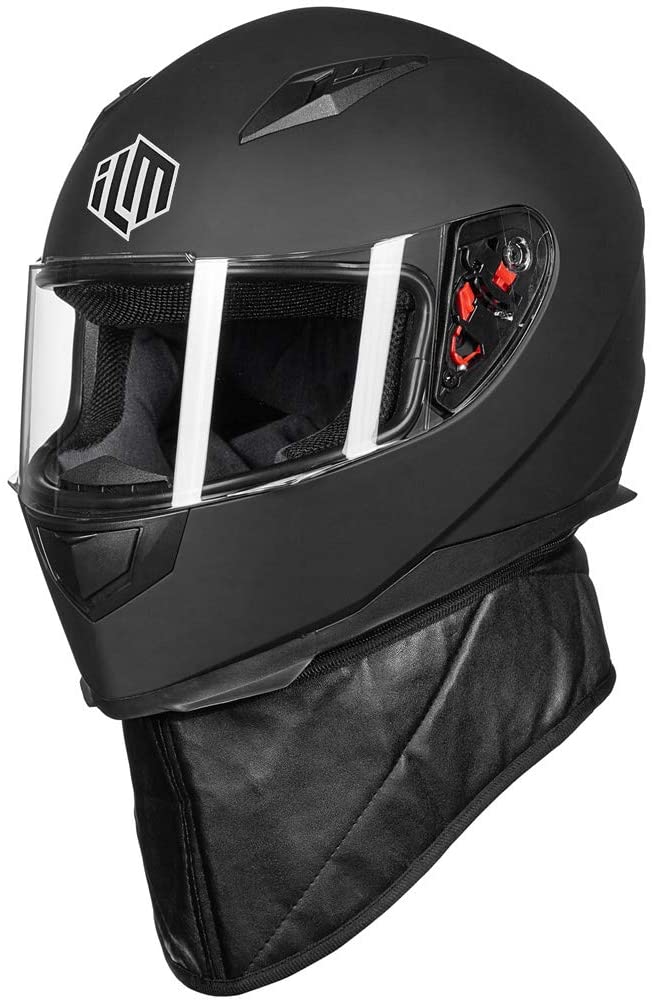 ILM Full Face Motorcycle Street Bike Helmet for Men Women Moto Casco DOT