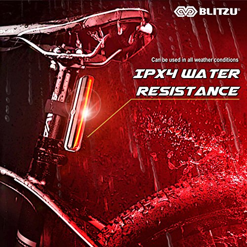 BLITZU Ultra Bright Bike Light Cyborg X2 USB Rechargeable Bicycle Tail Light.  Sporting Goods Bicycle Lights & Reflectors romeinformation.it