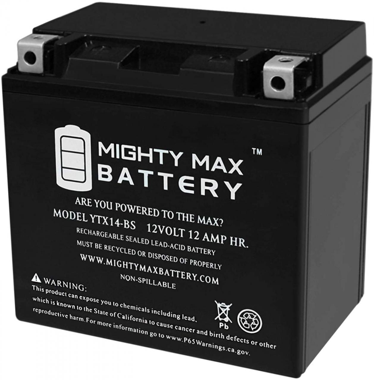 Buy Mighty Max Battery YTX14-BS Replacement for ATV Honda TRX 500 Rubicon  Foreman Rancher Brand Product Online in Turkey. B00K53INLA