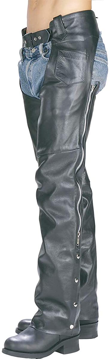 Buy Xelement 7550 'Classic' Black Unisex Leather Motorcycle Chaps Online in  Turkey. B001946V40