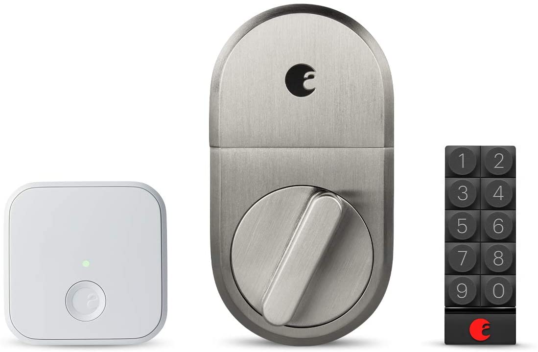 Buy August Smart Lock + Connect Wi-Fi Brige, Satin Nickel, Compatible with  Alexa & Other Smart Home Systems, Now with Smart Keypad for Secure Code  Based Entry Online in Turkey. B075G4RXC5
