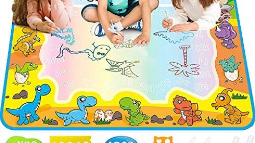 Large Aquadoodle Drawing Mat For Kids - FREE TO FLY Water Painting Writing  Doodle Board Toy Color