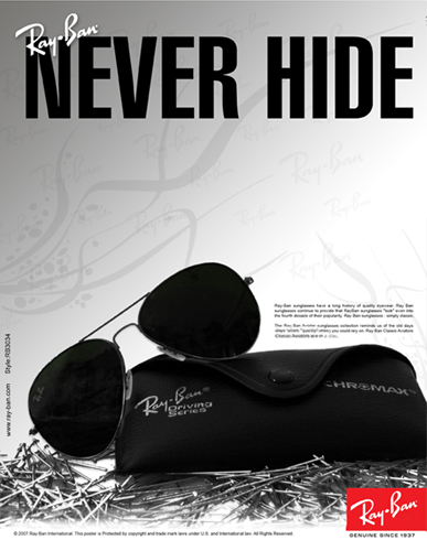 Ray-Ban - Driving Series sunglasses ad on Behance
