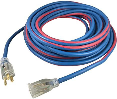 US Wire 98050 14/3 50-Foot SJEOW TPE Cold Weather Extension Cord Blue with  Lighted Plug | Walmart Canada