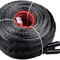 Buy Astra Depot 92ft x 1/2 Synthetic Winch Rope w/Protective Sleeve for  Jeep ATV UTV Boat Van Pickup Truck (Black) Online in Taiwan. B0728K1NR9