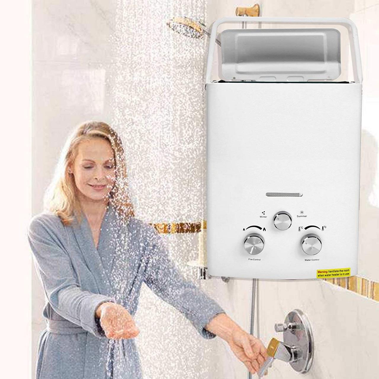 Portable Tankless Water Heater LPG Propane Gas 6L Hot Water Heater Tankless  Instant Boiler Outdoor (Shipping from US)- Buy Online in Angola at  angola.desertcart.com. ProductId : 213219729.
