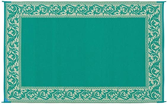Ming's Mark RD4 Stylish Camping Reversible Classical Patio Mat - 6' x 9',  Green/Beige- Buy Online in Burkina Faso at Desertcart. ProductId : 16151566.