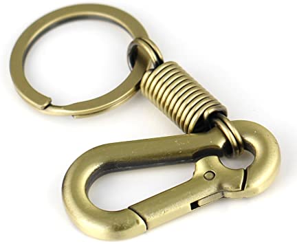 Snapklik.com: Maycom Retro Style Simple Strong Carabiner Shape Keychain Key  Chain Ring Keyring Keyfob Key Holder (Matte Silver)