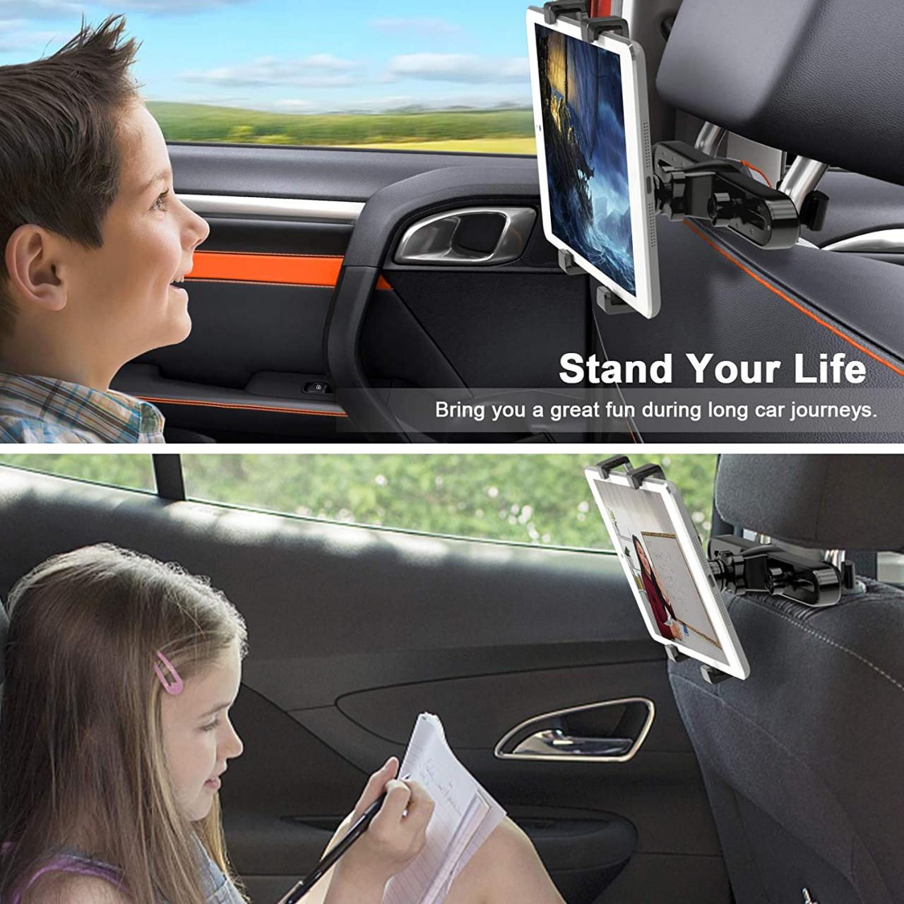 Dealgadgets 360 Degrees Adjustable Tablet Car Mount Holder for 7-10 Inches  Tablets: Samsung Galaxy Tab 3 4 pro Note 7.0/8.0/8.4/10.1, Sony Xperia Z/Z2  Tablet, iPad Air/Mini/1 2 3 4 5, etc : Amazon.ca: Electronics