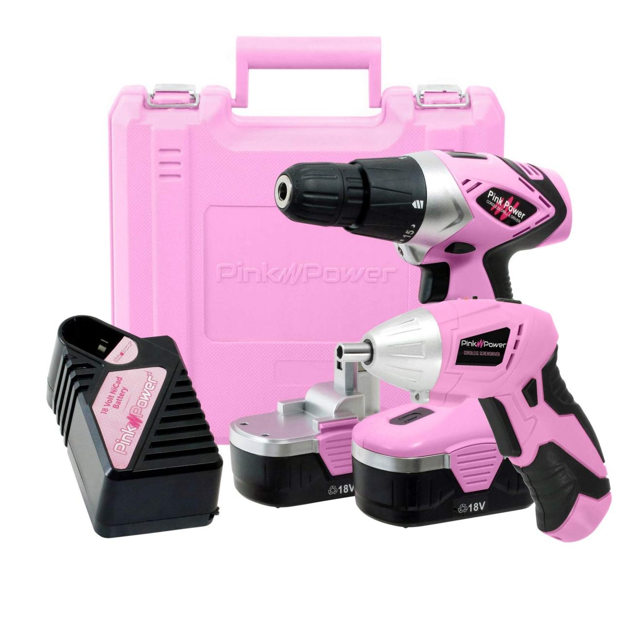 Buy Pink Power PP121LI 12V Cordless Drill & Driver Tool Kit for Women- Tool  Case, Lithium Ion Electric Drill, Drill Set, Battery & Charger Online in  Hong Kong. B01MYQ79A7