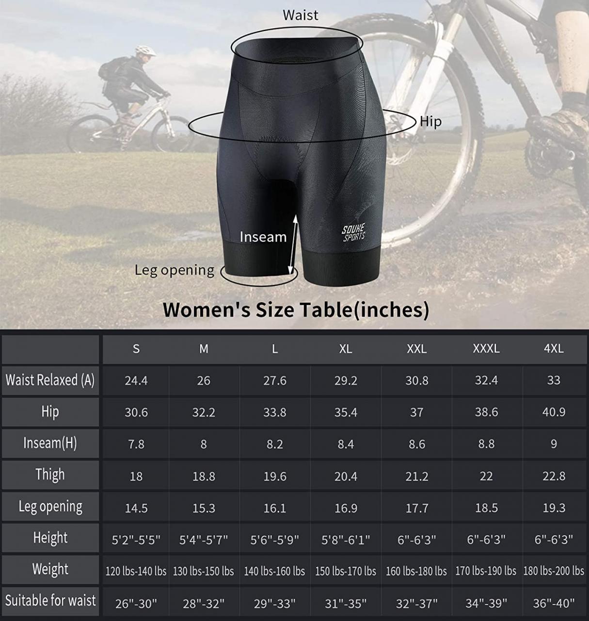 Buy Eco-daily Women's Padded Bike Shorts Pockets Cycling Biking Bicycle  Shorts for Women with 3D Padding Online in Vietnam. B0874LHYTZ