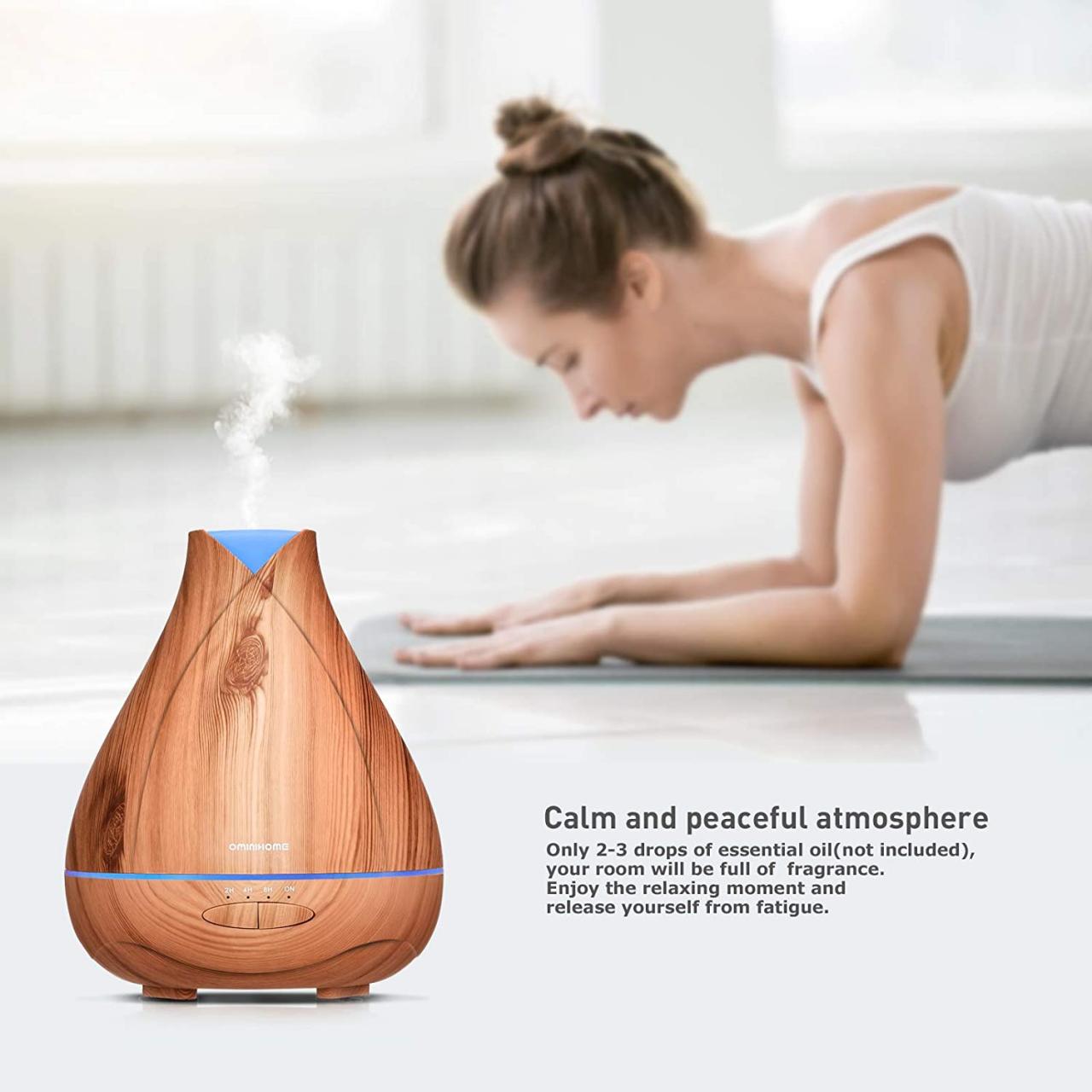 Buy Ominilight Essential Oil Diffuser, Oil Diffuser for Essential Oils  Large Room 530ML, Aromatherapy Oil Diffuser with Timer Settings, Waterless  Auto Shut-Off Humidifier for Home, Office Online in Ecuador. B07BN7JS56