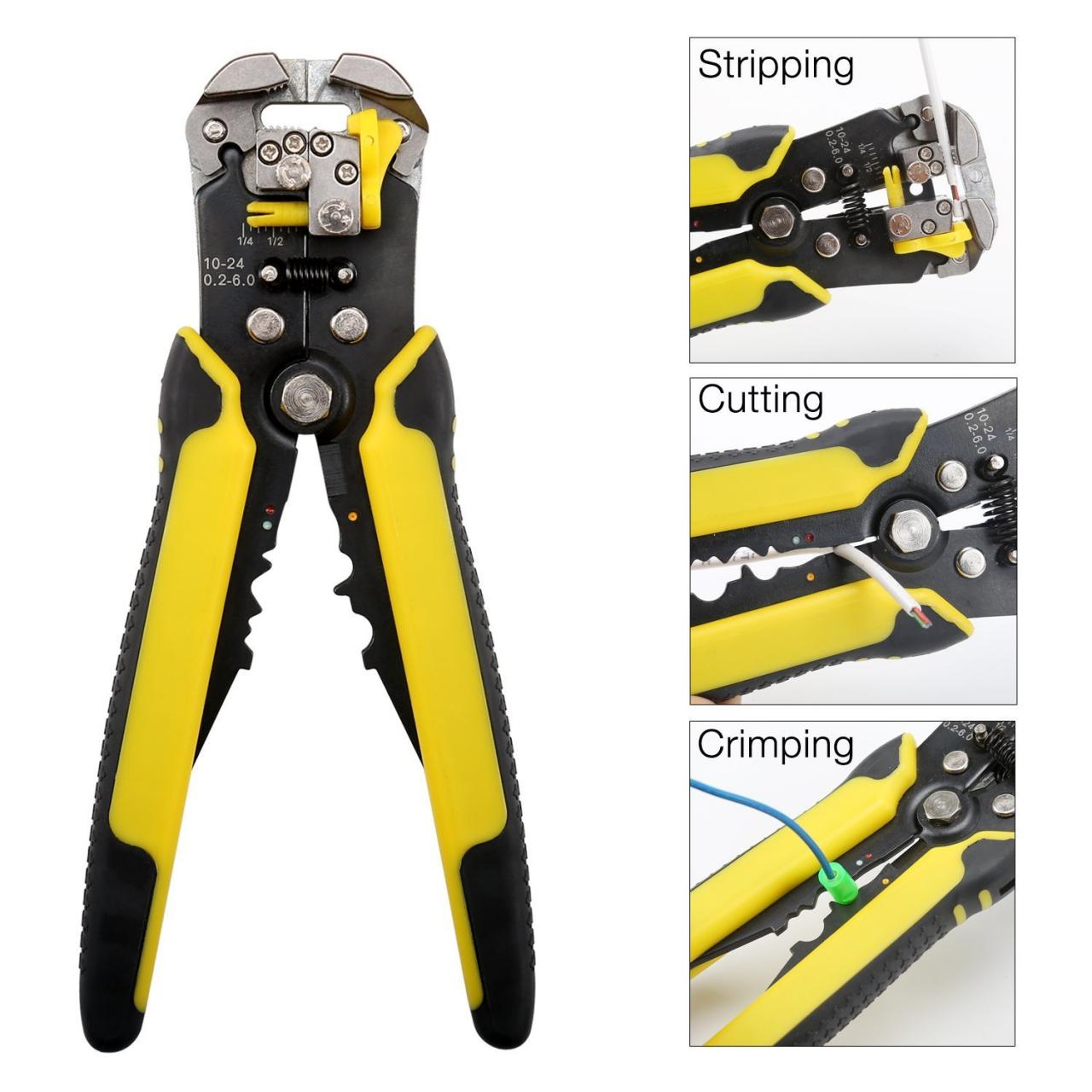 Wire Stripper,ZOTO Self-adjusting Cable Cutter Crimper,Automatic Wire  Stripping Tool/Cutting Pliers Tool for Industry: Buy Online at Best Price  in UAE - Amazon.ae