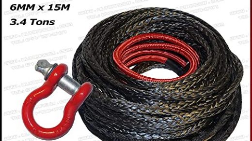 Offroading Gear 50x3/16” Synthetic Winch Rope Kit w/Snap Hook and Rubber  Stopper for 4x4/ATV/etc. Exterior Accessories Towing Products & Winches  montibello.com