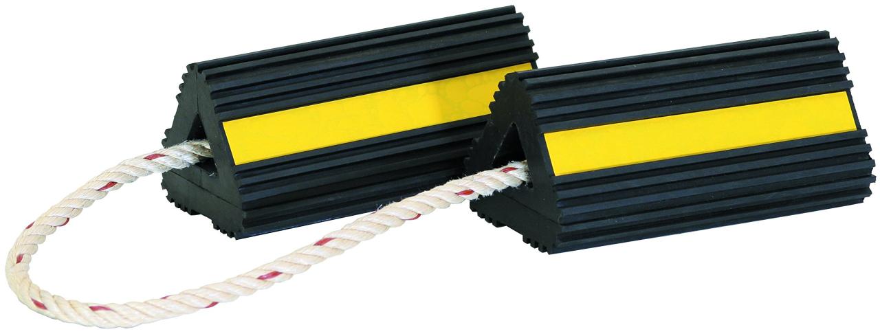 Buyers Products WC24483 Wheel Chock, Black/Yellow, 4 x 4 x 8 inches- Buy  Online in Hong Kong at desertcart.hk. ProductId : 29088028.