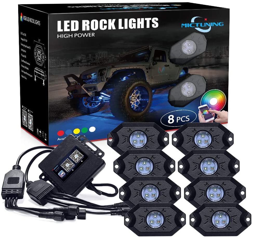 MICTUNING Blue ROCK LIGHTS Rocker Switch Kit- On/Off Blue LED Light 20A 12V  (LS083501JL): Buy Online at Best Price in UAE - Amazon.ae