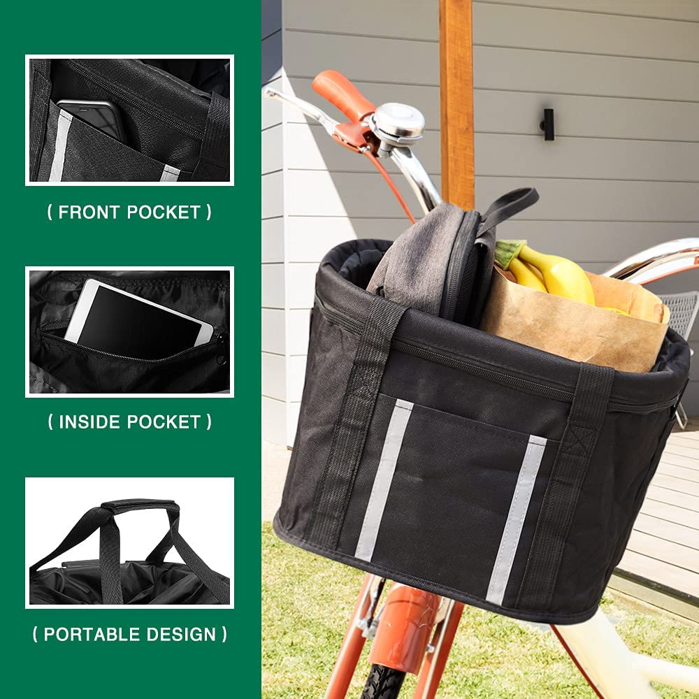 Bicycle basket ANZOME handlebar basket foldable 33 x 22 x 25 test &  comparison offertest-vergleiche.com - Compare the test winners - Test &  compare offers bestsellers - Buy product 2021 at low prices-