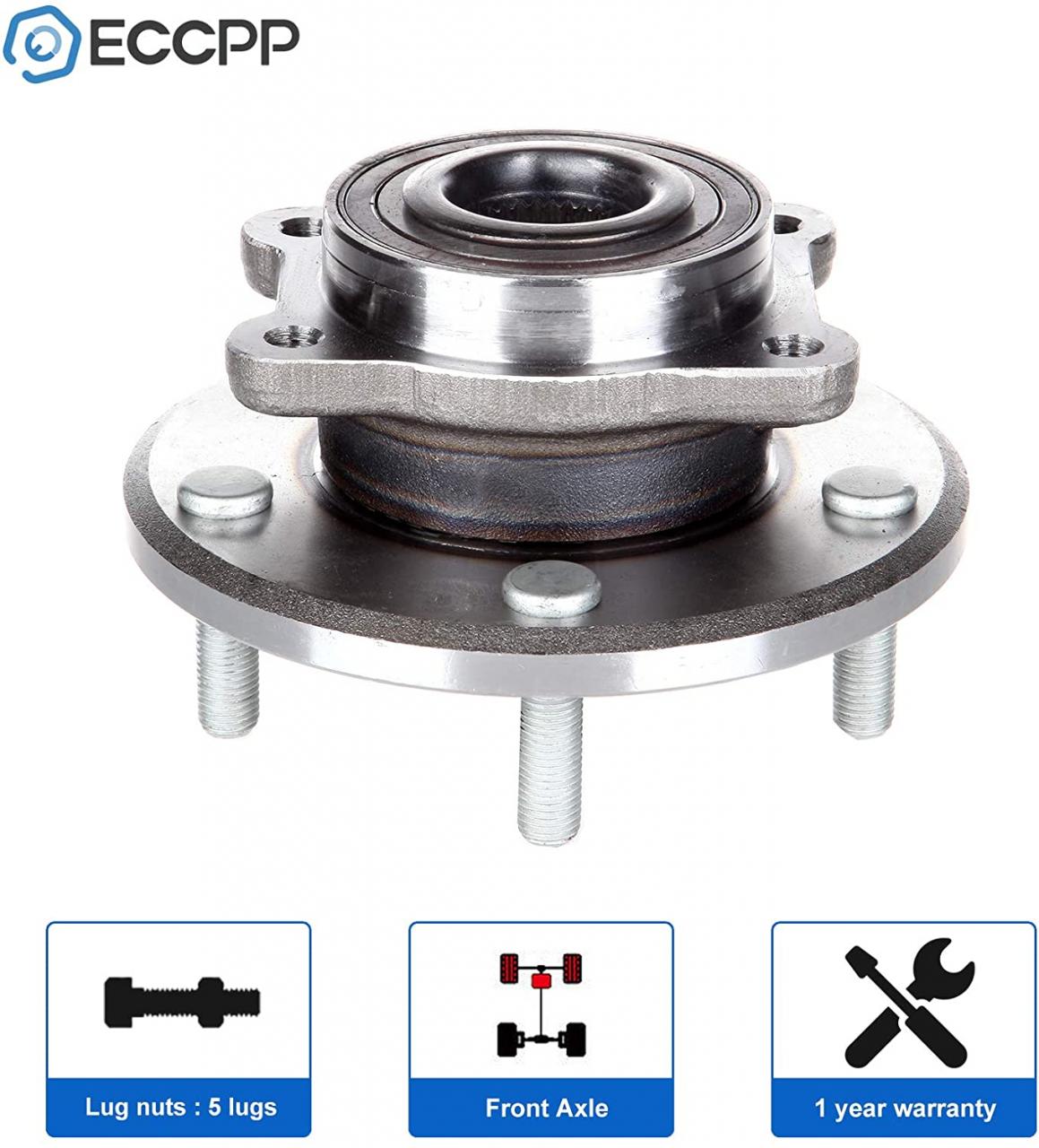 Buy ECCPP Front 5 Lugs Wheel Bearing and Hub Assembly For 2009-2016 Journey Wheel  Hub Bearings 513286 Online in Indonesia. B086KWMNXZ