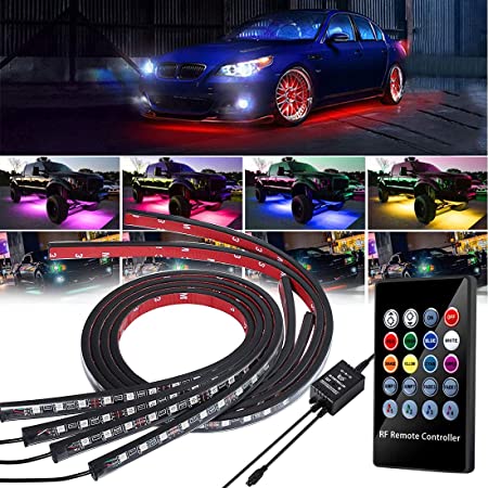 Buy AMBOTHER RGB LED Rock Lights 60 LEDs Underglow Lights Waterproof  Firmest APP RF Remote Music Mode Timing Setting Function for Truck, Car,  Off Road, DC12-volt Online in Hong Kong. B07T361NKM