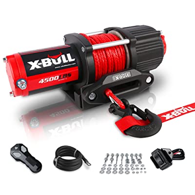 Buy X-BULL 12V 4500LBS Synthetic Rope Electric Winch for Towing ATV/UTV Off  Road with Mounting Bracket Wireless Remote New Online in Hong Kong.  B08R7HN8DW