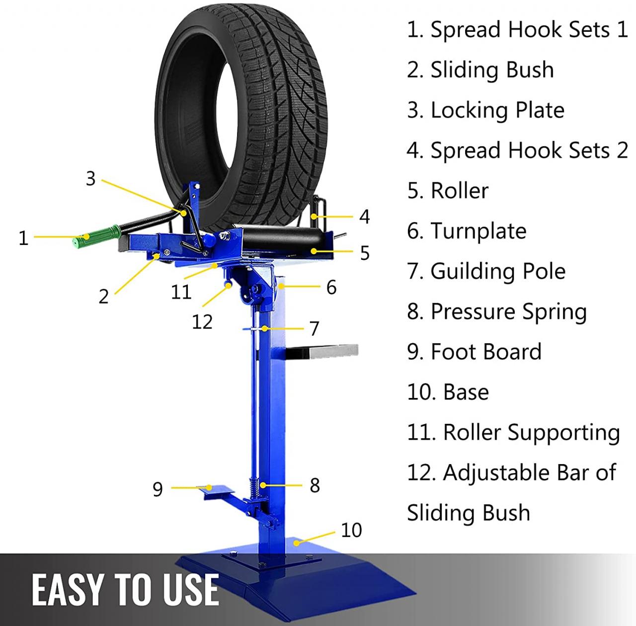 Buy Mophorn Manual Tire Spreader Portable Tire Changer with Stand  Adjustable Tire Spreader Tool for Light Truck and Car (Tire Spreader)  Online in Indonesia. B06XGWFW95