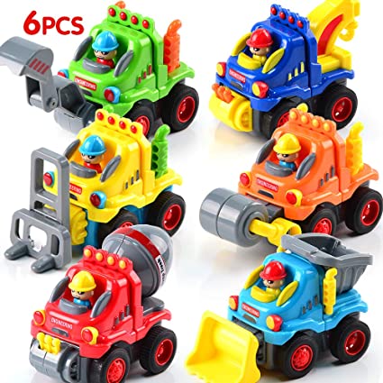 WolVol Set of 3 Push and Go Friction Powered Car Toys for Boys Other  Preschool & Pretend Play Toys Pretend Play