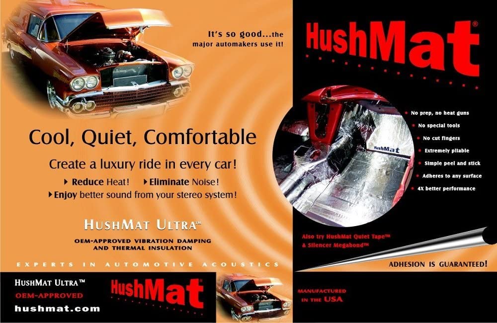 10 Piece HushMat 10201 Ultra Silver Foil Door Kit with Damping Pad Interior  Accessories Automotive urbytus.com