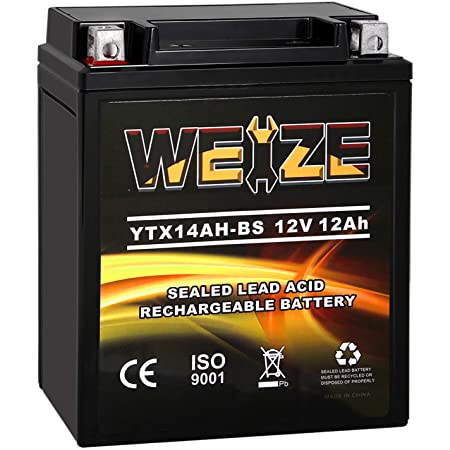 ZPC YTX14AH-BS High Performance AGM Power Sports Battery Batteries &  Accessories Automotive guardebem.com