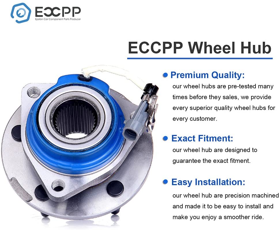 Buy ECCPP 513121 Wheel Bearing Hub Front Wheel Hub and Bearing Assembly  Front/Rear 5 Lugs With ABS for Buick Cadillac Chevy Pontiac Oldsmobile  Online in Turkey. B00UMU2W7M