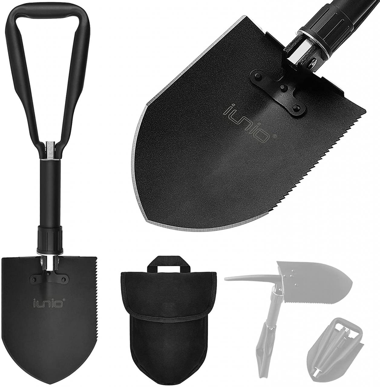 Buy iunio Folding Shovel, Portable, Camping Multitool, Foldable Entrenching  Tool , Collapsible Spade, for Backpacking, Trenching, Hiking, Survival, Car  Emergency (Standard E-Tool) Online in Italy. B092S4Y8S3