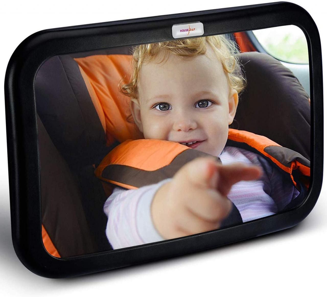 Buy HOUSEDAY Baby Car Mirror Stable Wide View Infant in Rear Facing Seat  Safety Shatterproof Crash Tested Car Seat Mirror Online in Vietnam.  B07Z5LL455