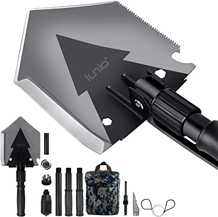 Buy IUNIO Military Portable Folding Shovel 38 inch Length with Pickax  Carrying Bag Multitool Spade for Camping Backpacking Entrenching Car  Emergency Online in Hong Kong. B06XG9TPKW