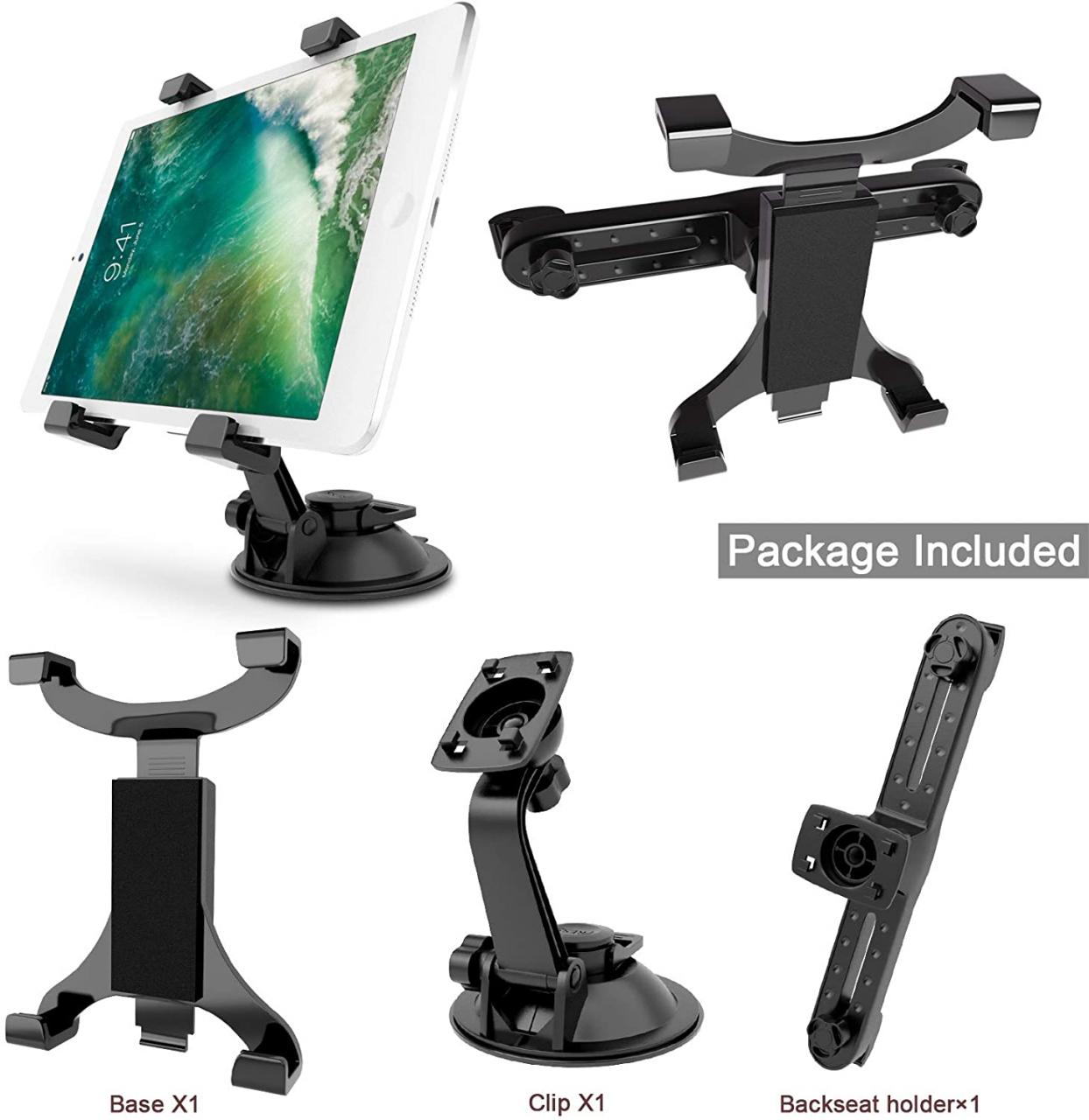 Dealgadgets 360 Degrees Adjustable Tablet Car Mount Holder for 7-10 Inches  Tablets: Samsung Galaxy Tab 3 4 pro Note 7.0/8.0/8.4/10.1, Sony Xperia Z/Z2  Tablet, iPad Air/Mini/1 2 3 4 5, etc : Amazon.ca: Electronics