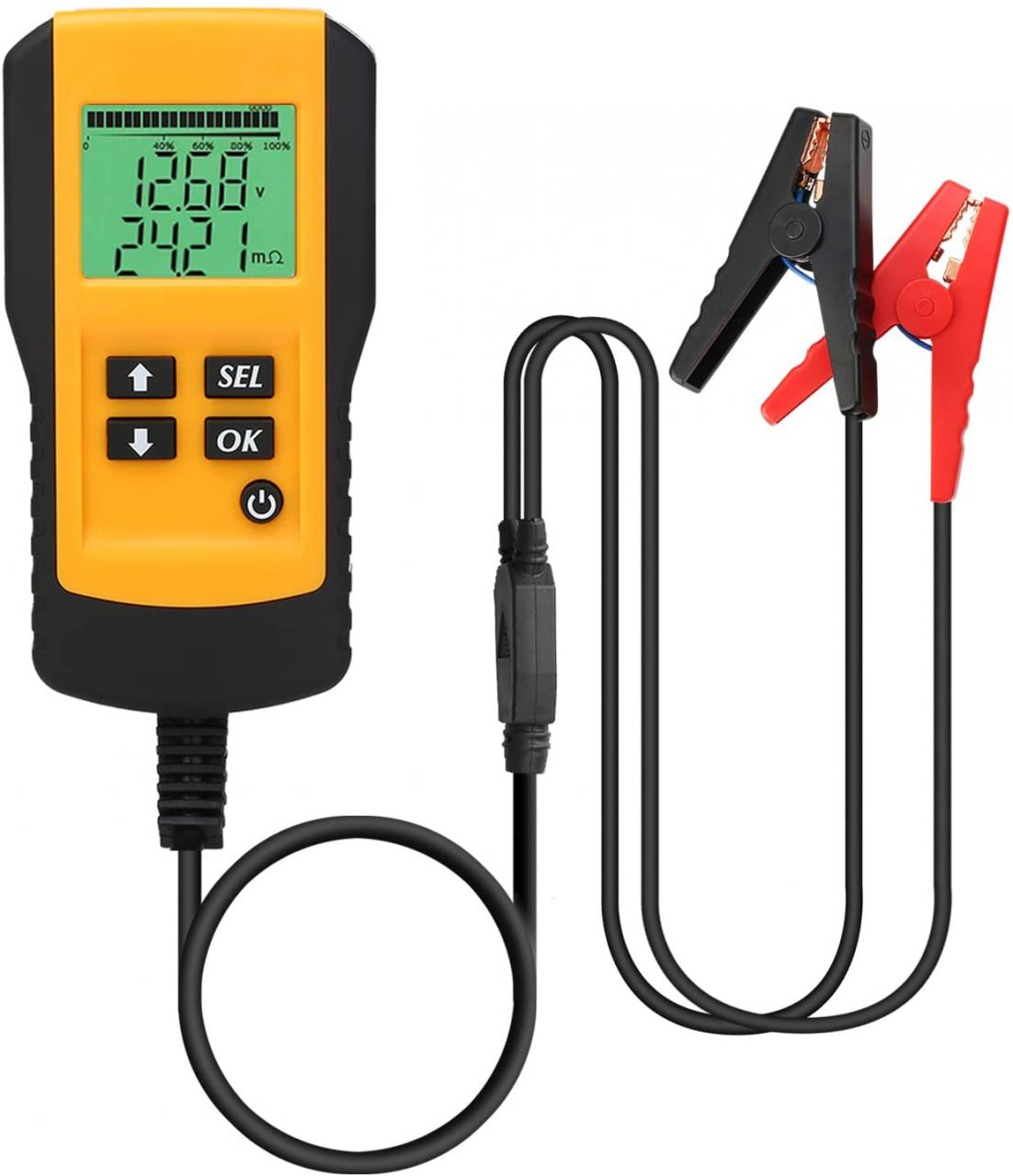 SUNER POWER Digital 12V Car Battery Tester Automotive Battery Load Tester  and Analyzer of Battery Life Percentage,Voltage, Resistance and CCA Value  for Flood, Gel, AGM, Deep Cycle Battery : Amazon.co.uk: Automotive