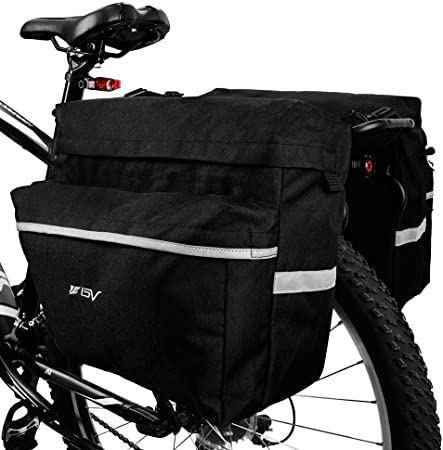 BV Bike Bag Bicycle Panniers with Adjustable Hooks, Carrying Handle, 3M  Reflective Trim and Large Pockets, Gray: Buy Online at Best Price in UAE -  Amazon.ae