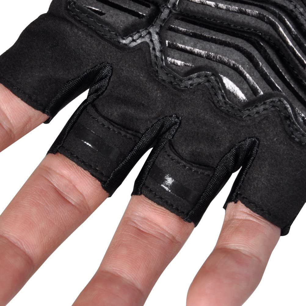 Buy FIRELION Mens Cycling Gloves Half Finger Bike Glove MTB DH Road Bicycle  Gloves Padded Shock-Absorbing Anti-Slip Breathable Short Sports Gloves  Unisex Women Online in Hungary. B019ZJMYU0
