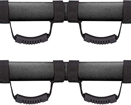 Buy moveland 4 Pack Roll Bar Grab Handles Compatible with Jeep Wrangler  UTV, Deluxe Roll Bar Grab Handles Easy-to-fit for 1987-2020 TJ YJ JK TJ  Models (Red) Online in Hong Kong. B08WRXJF3P
