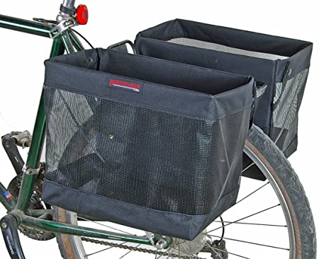 Bushwhacker Omaha Bike Grocery Basket Pannier Pair Bicycle Cycling Rear  Rack Bag | eBay | Bike panniers, Pannier