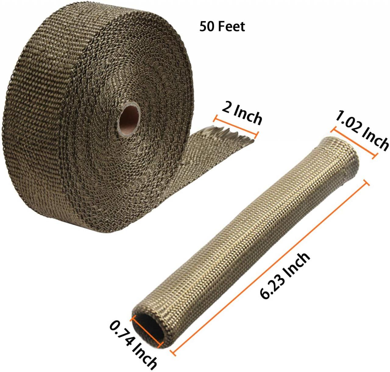 Buy Exhaust Wrap LIBERRWAY Header Wrap Exhaust Heat Wrap for Exhaust Pipes  Tap Kit for Car Motorcycle, 2x50ft with 10 Stainless Ties and Gloves Online  in Hong Kong. B07DFF3JCX