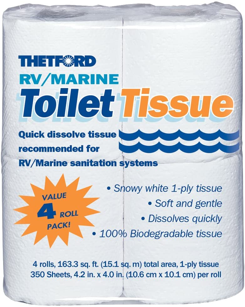 Buy Aqua-Soft Toilet Tissue - Toilet Paper for RV and marine - 2-ply -  Thetford 03300 (Pack of 4 rolls) Online in Hong Kong. B000TV59EC